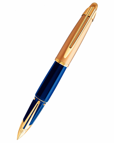 Ручка перьевая Waterman Edson Sapphire Blue GT, F (S0102060)