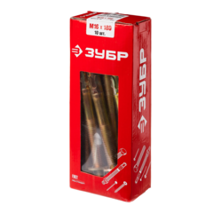 ЗУБР М16 х 180 мм, 10 шт, клиновой анкер (302032-16-180)