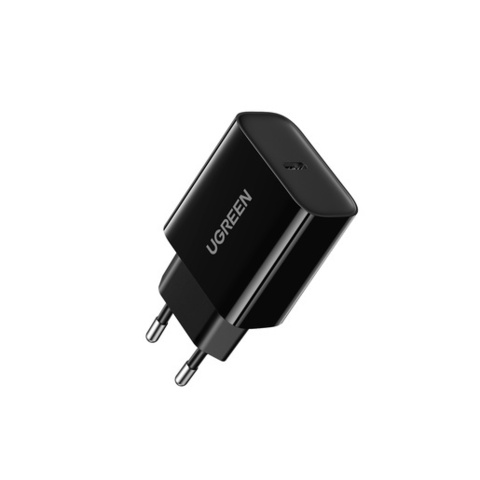 Зарядное устройство UGREEN CD137 Fast Charging Power Adapter With PD 20W EU, черный