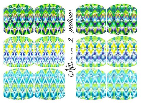 Слайдер наклейки Arti педикюрные П2 купить за 100 руб
