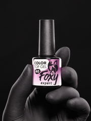 Цветной топ без липкого слоя (COLOR TOP GEL) #40, 8 ml