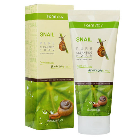Farmstay Snail Pure Cleansing Foam - Пенка очищающая с экстрактом улитки