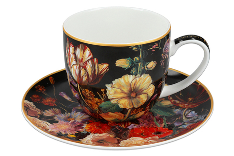 Чайная пара 250мл Carmani Натюрморт с тюльпаном Х. Рейкерс