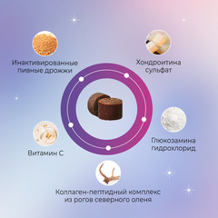 Favet PetPantel Soft Chews функциональное лакомство для мышц и суставов для собак, 120г