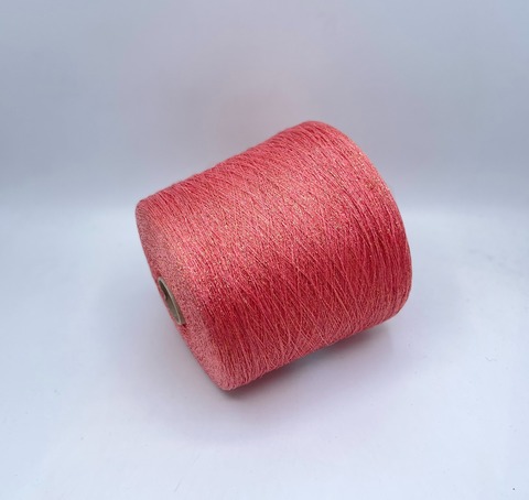 Industria Italiana (пр.Италия),art- Frizzante 3500 м/100гр, 70%Вискоза, 15%Металлик(Люрекс), 15%Полиамид, цвет-Коралл(68/301). арт-35953