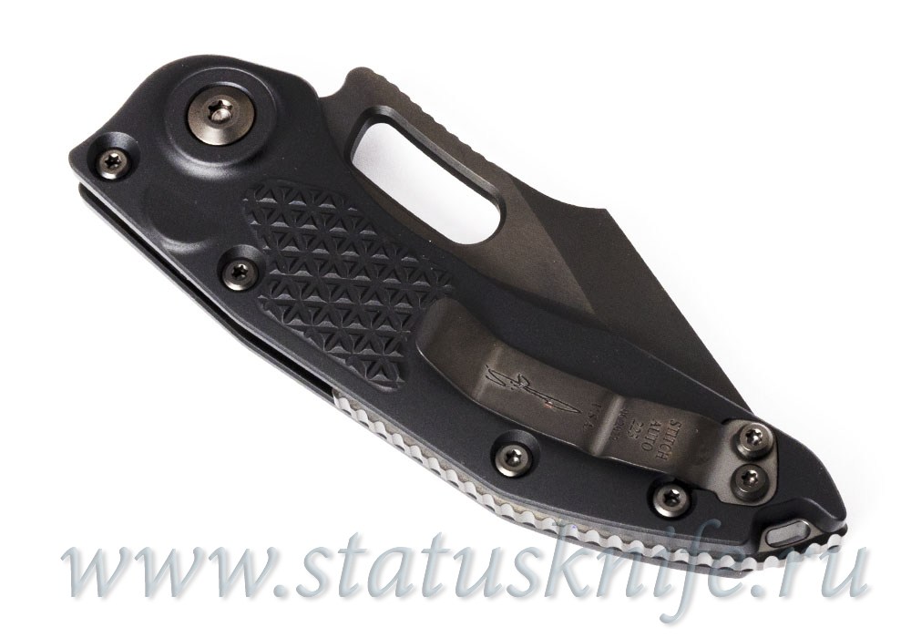 Нож Microtech Stitch Auto 169-3DLCTSH Serrated Shadow