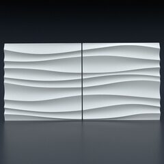 Гипсовая панель Волна двойная