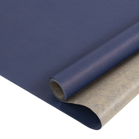 Упаковочная бумага крафт, Синий, 0,68*10 м