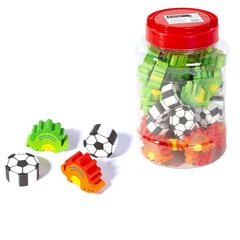 
          Ластик Alingar "Ассорти для мальчиков", синтетический каучук, фигурный, цвет ассорти, 30х30х10 мм, пластиковая банка