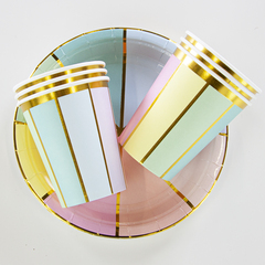 Стаканы, Яркие дольки, Разноцветный, 250 мл, 6 шт.