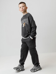 брюки  для мальчика  КР 400854/антрацитовый 3902 к596