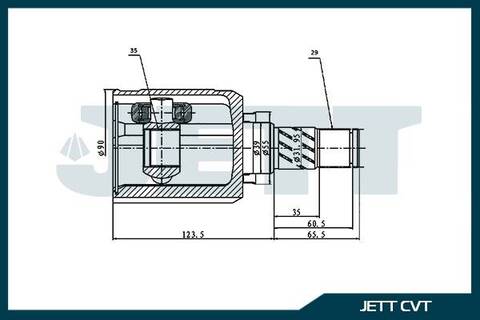 ШРУС внутренний JETT V40-1829
