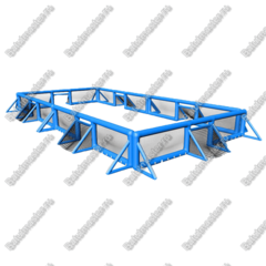 Надувная игровая комната "Спорт" размер 13*6,5*1,5 м