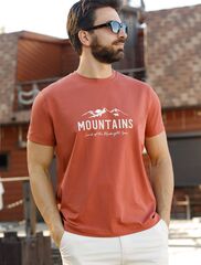 Футболка из премиального хлопка с авторским принтом  U49.045 (122069)