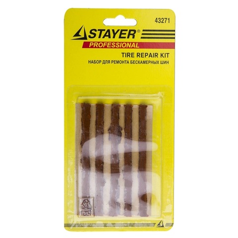 STAYER 5 шт, жгуты для ремонта бескамерных шин (43271)