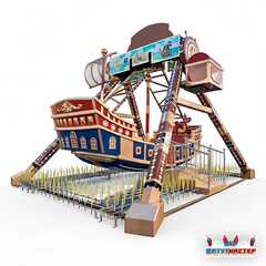 Качель корабль «Штормовой рейд», 16 мест, 7×5×4 м