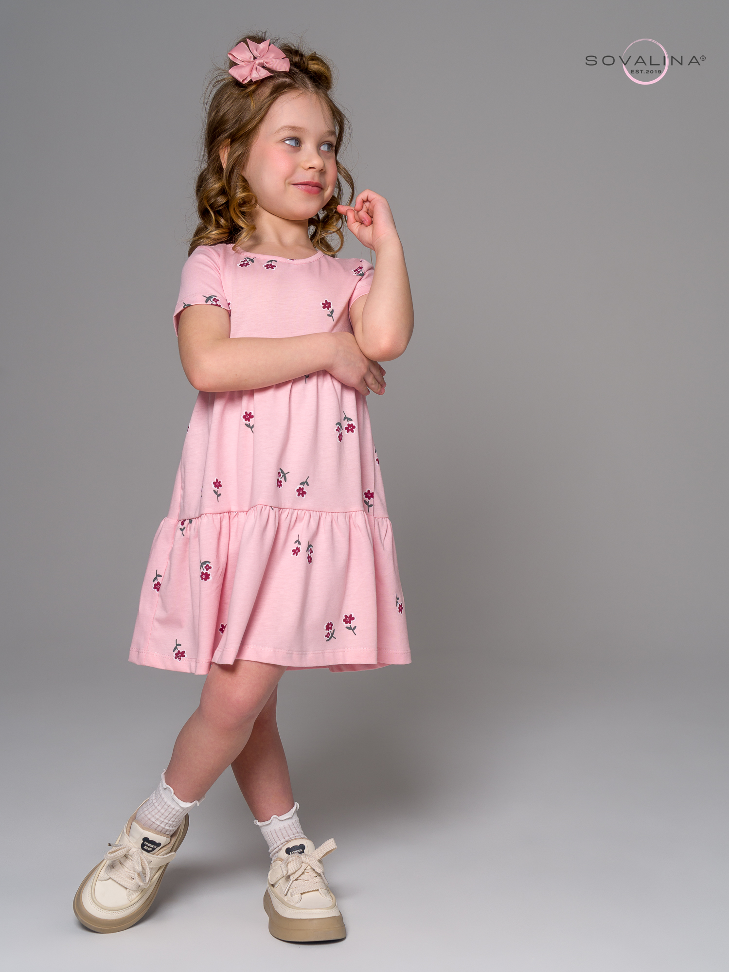 Платье Тия лютики роза