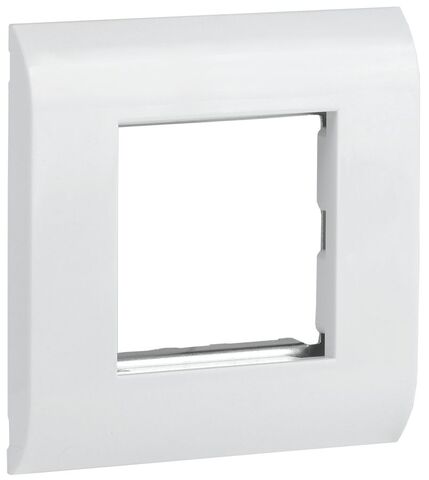 ITK Лицевая рамка для мод. Mosaic 80х80мм мет. суппорт бел.