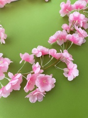 Сакура, лиана декоративная, свисающая зелень, ампельное растение, цвет Розовый, 180 см, набор 1 шт.