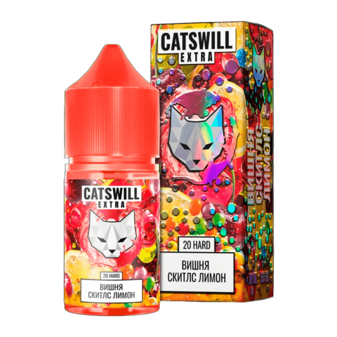 Жидкость CATSWILL EXTRA Salt 2% HARD 30 ml - Вишня Скитлс Лимон