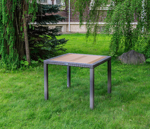 Обеденный стол ROYAL FAMILY AMELIA, 90 см, серый