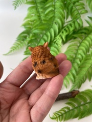 Сова декоративная, белая и коричневая, фигурки декоративные, кукольные миниатюры, 4 см, набор 2 шт.