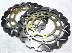 Передние тормозные диски ARASHI для Yamaha YZF-R6 08-15/R1 07-08 золотой Уценка