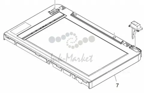 2LW94100/302LW94100 Kyocera Рама сканирующей линейки в сборе ECOSYS M2030dn,FS-3040MFP+,3140MFP+,FS-1128MFP,FS-