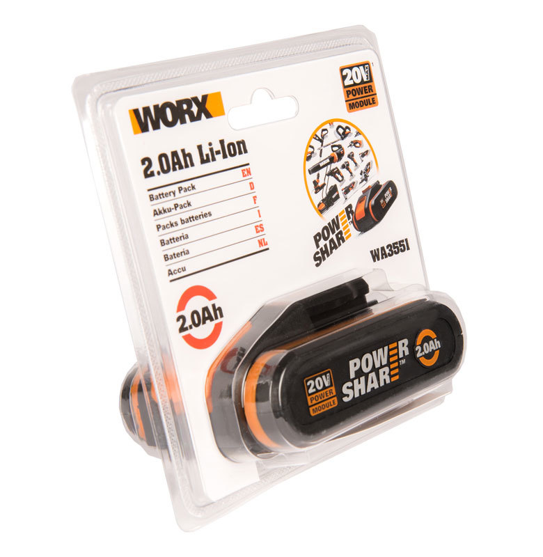 Аккумулятор WORX WA3551 20В, 2Ач