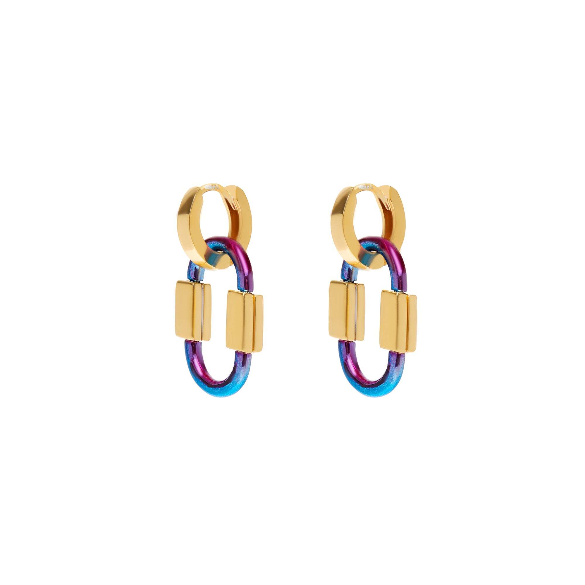 MER'S Серьги Mega Crush Mini Blue Earrings