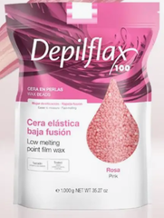 Воск полимерный пленочный EXTRA Elastic Depilflax Розовый в гранулаx 1кг