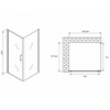 Abber Sonnenstrand AG04090M-S80M Душевой уголок, 90x80x195, цвет: хром
