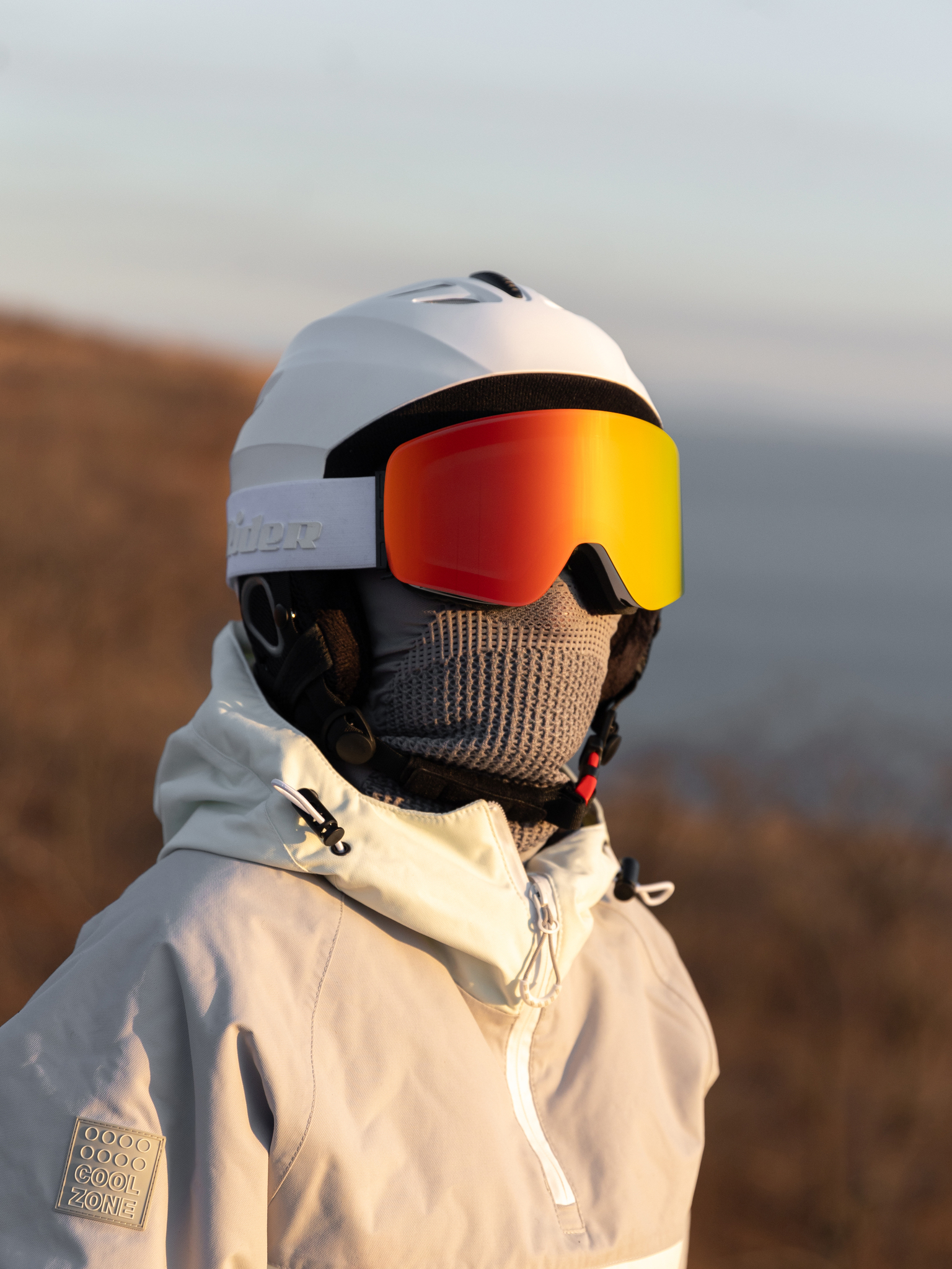 Маска горнолыжная EasyRider WHITE цвет красный - Маски горнолыжные | iRide shop фото 5