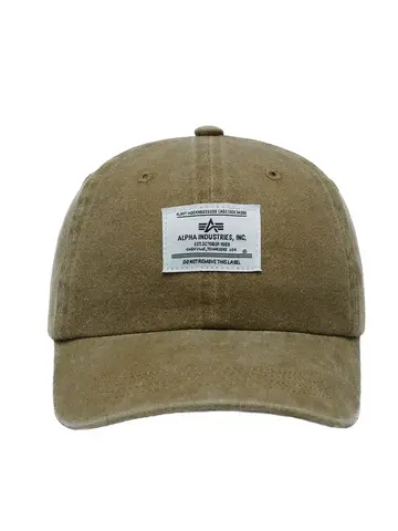 Бейсболка Alpha Industries Battlewash Cap Olive (Зеленая)