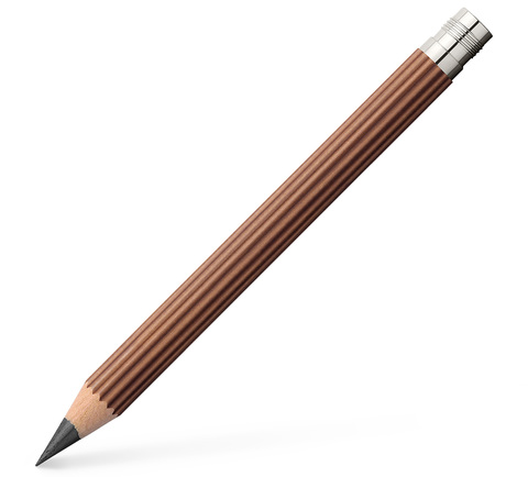 Запасные карандаши (3 шт) для Graf von Faber-Castell Perfect Pencil Magnum коричневые с резьбой