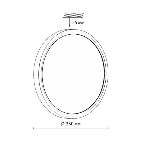 Потолочный светодиодный светильник Sonex OMEGA WHITE 7661/18L