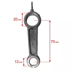 Шатун QUATTRO ELEMENTI Piccolo 6 L=96мм, d12мм, d20мм - 248-450-015 (770-186-008)