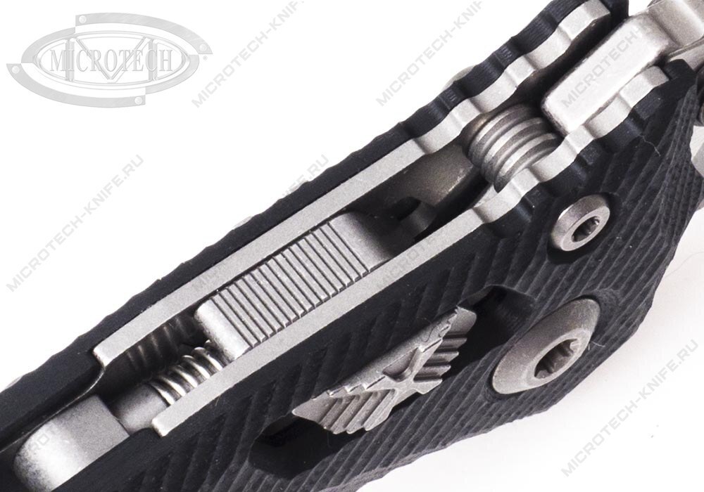 Нож Microtech 137RL-10FLGTBK Amphibian Ram-Lok Fluted Handle - фотография 