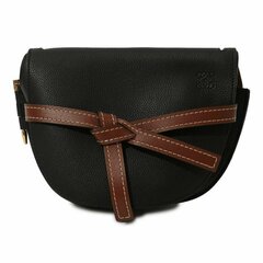Кожаная сумка Loewe Gate черный
