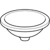 Geberit VariForm Раковина с установкой под столешницу круглой формы, D1=33 см, без отв. под смеситель, без отв. перелива