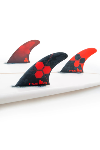 FCS II AM PC Small Red Tri Retail Fins . S