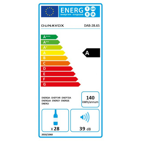 Винный шкаф Dunavox DAB-28.65W