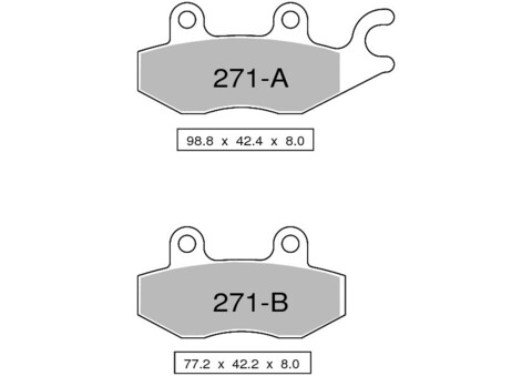 Колодки дискового тормоза Trofeo Sintered 271  (LMP238, FDB631)