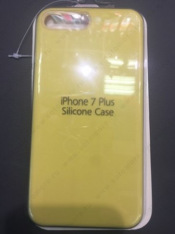 Накладка Silicone Case для Apple iPhone 8 Plus/ 7 Plus желтый