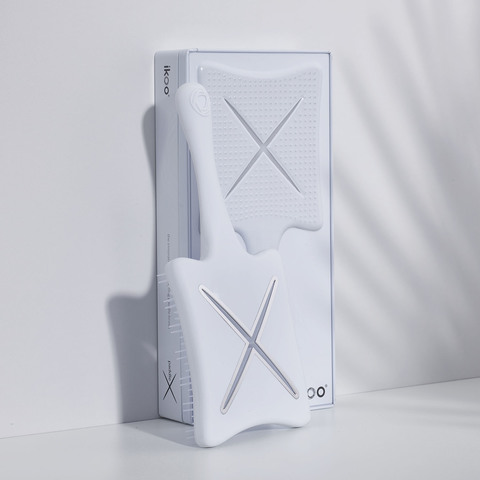 paddle X ikoo platinum white (classic) | лопатка браш-детанглер классическая белая