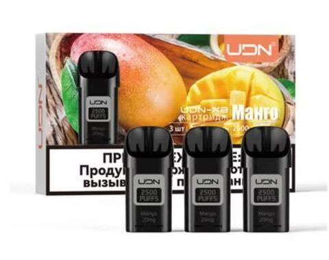 Картриджи UDN X2 Манго - 3 штуки