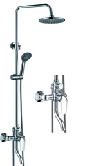 Тропическая душевая система со смесителем для ванны с поворотным изливом, хром RUSH ST4235-11