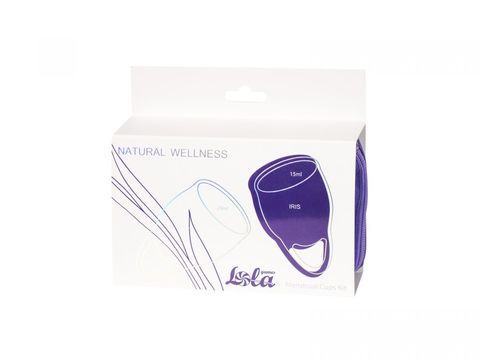 Набор из 2 синих менструальных чаш Iris - Lola Games Natural Wellness 4000-01lola