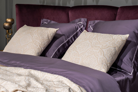 Наволочка декоративная 50x50 Garda Decor Тиара бежевая