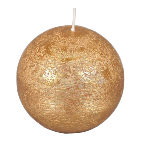 Свеча-шар 10см Luz Your Senses золотистая